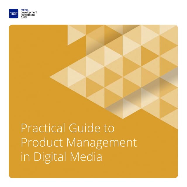 Guide product management