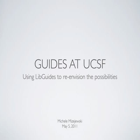 Guides ucsf