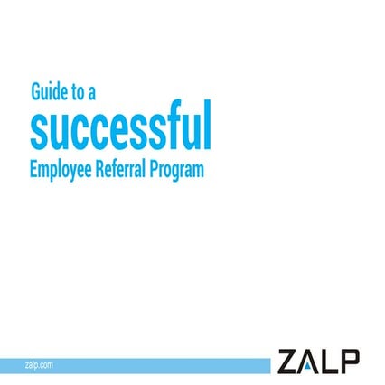 Guide to a successful Employee Referral Program