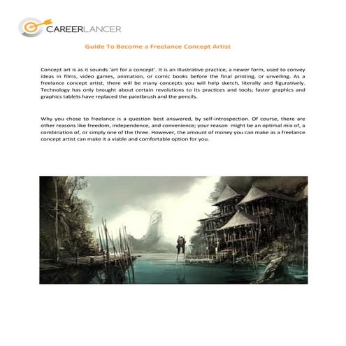 Guide to become a freelance concept artist