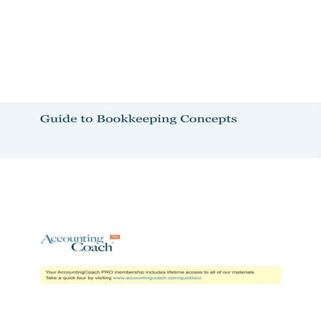 Guideto bookkeeping concepts