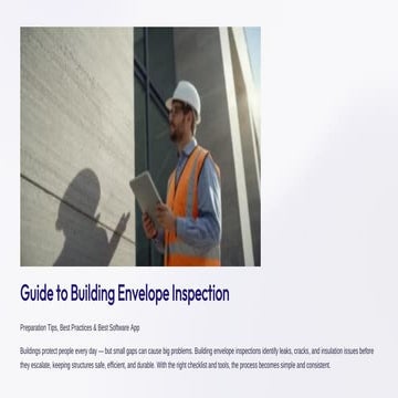 Guide to Building Envelope Inspection Preparation Tips, Best Practices ...