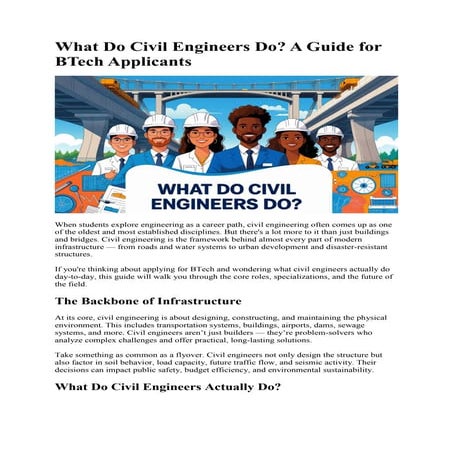 Guide to Civil Engineering in India . pdf