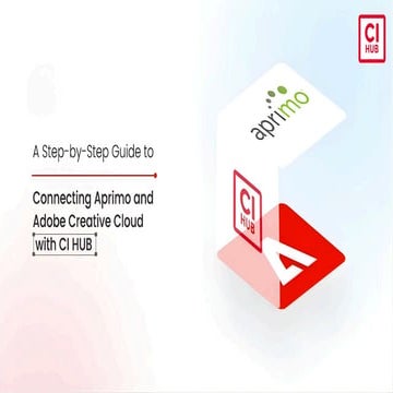 Guide to Connecting Aprimo and Adobe Creative Cloud with CI HUB | PDF