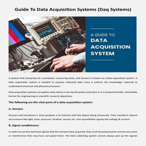 Guide To Data Acquisition Systems (Daq Systems) - TMCS.docx