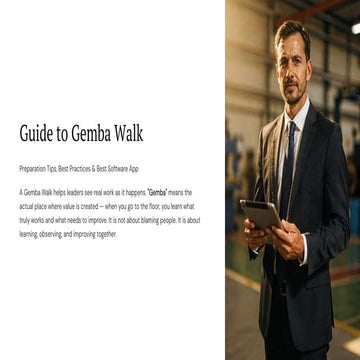 Genba OR Gemba- A Problem Solving Technique | PPTX