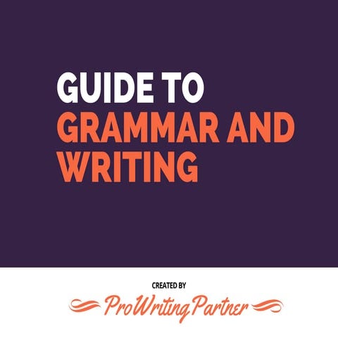 Guide to grammar and writing
