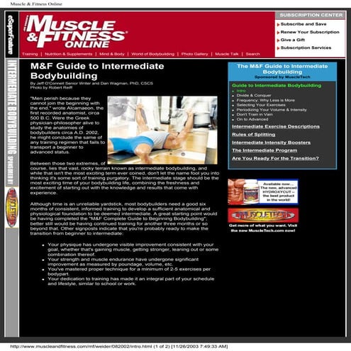 Guide to intermidiate bodybuilding