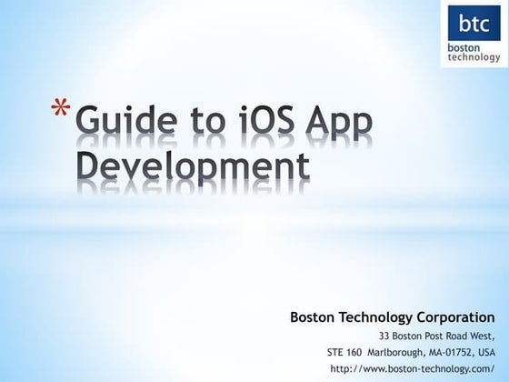 Boston Technology Corporation presentations