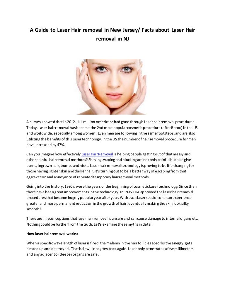 Guide to laser hair removal in new jersey