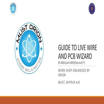 Guide to live wire and pcb wizard
