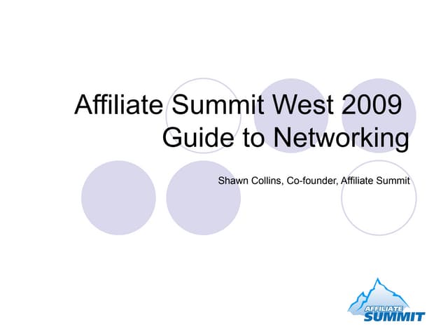 Guide To Networking at Affiliate Su...