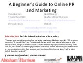 Guide To Online Pr And Marketing