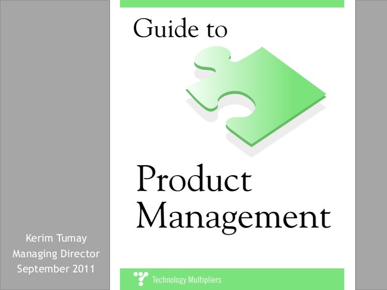 Guide to Product Management