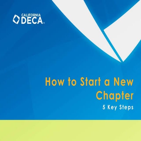 Guide to Starting a New Chapter