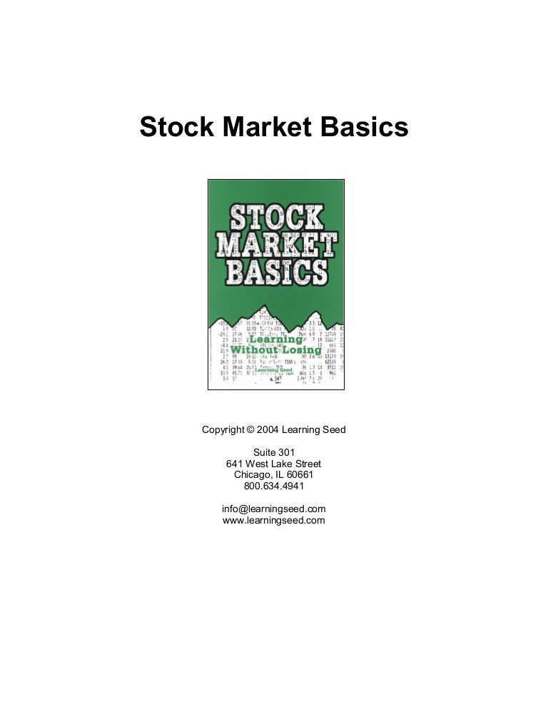 Guide to understanding the stock market