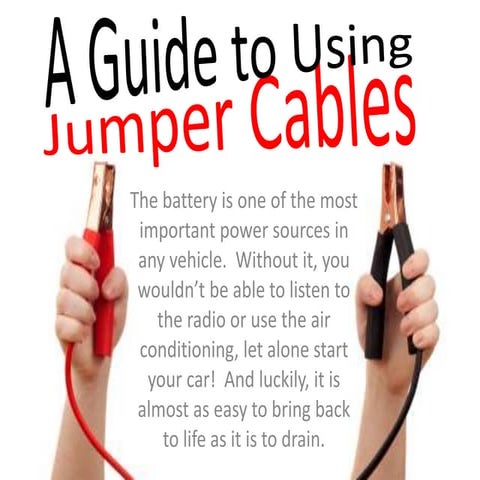 A Guide to Using Jumper Cables