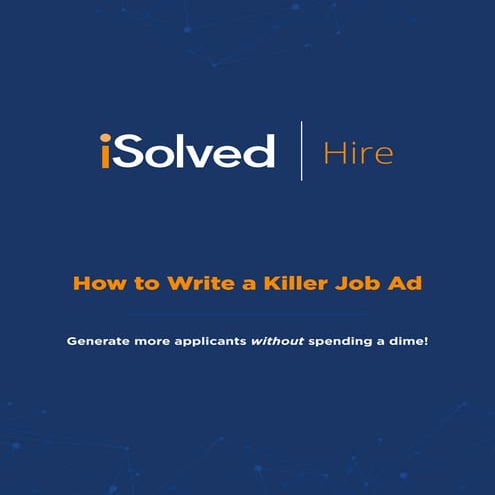 Guide to writing a killer job ad