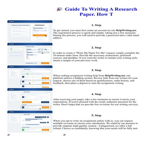 Guide To Writing A Research Paper. How T
