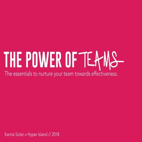 The Power of Teams