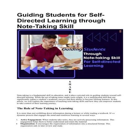10 Effective Note-Taking Strategies For Students | Future Education Magazine