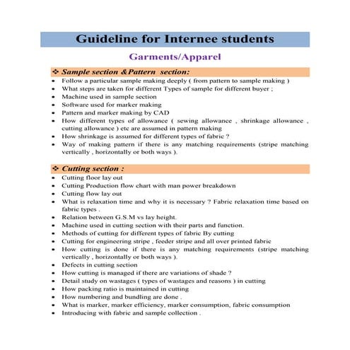 Guidline for internee students ( gmt)