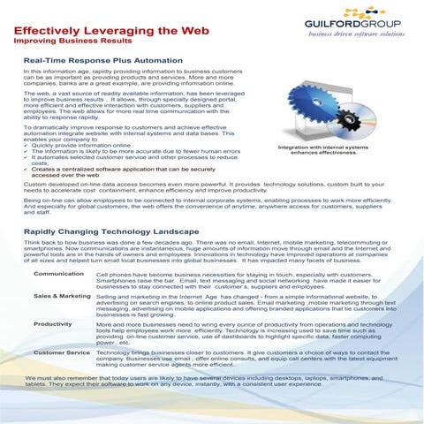 Guilford grou p leveraging the web 7 31