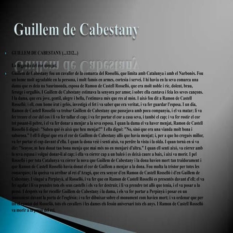 Guillem de cabestany