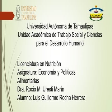 Economía y políticas alimentarias