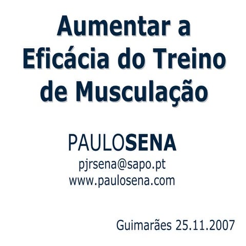 Aumentar a Eficácia do Treino de Musculação