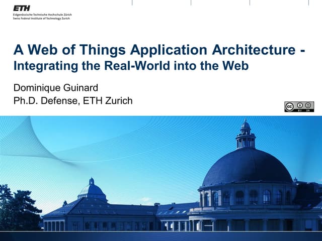 Web of Things Application Architecture