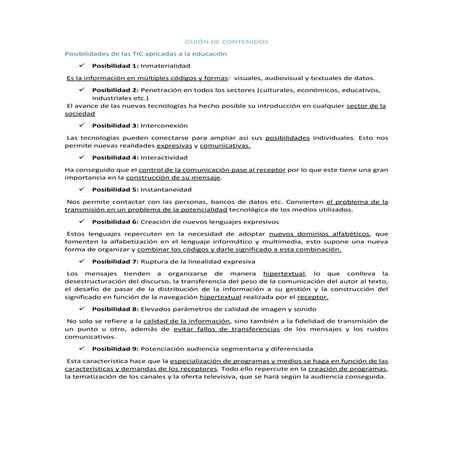 Guión de contenidos