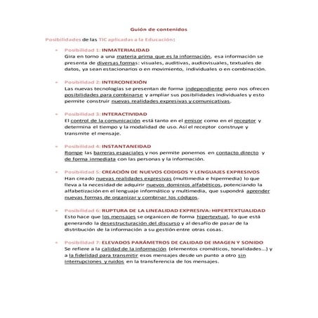 Guión de contenidos