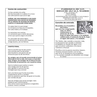 GUIÓN DE LA MISA DE LA FESTIVIDAD D...