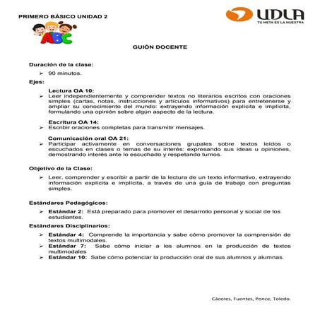 Guión docente informatica