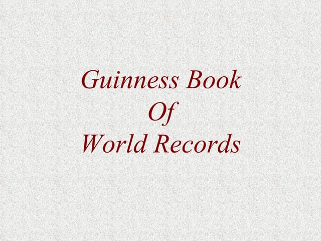 Guinness World Records