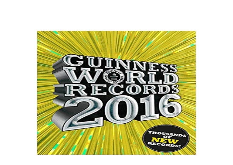 BOOK_PAPERBACK LIBRARY Guinness World Records 2016 'Full_Pages'