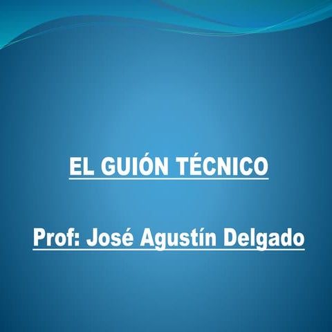 Guión tecnico