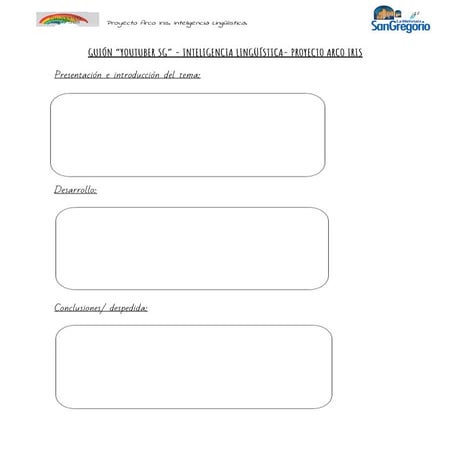 Guión  youtuber  (1º y 2º)