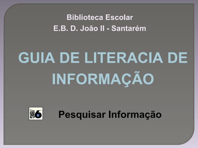 Guia de Literacia da Informação