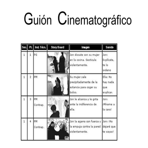 Guion cinematogr afico