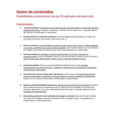 Guion de contenidos a2