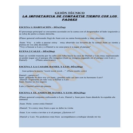 Guion tecnico