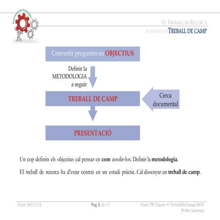Guio tr classe 4 treball de camp