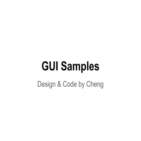 Gui samples