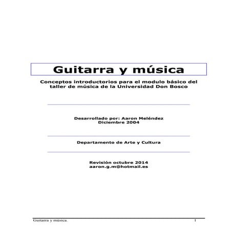 Guitarra y música rev2014