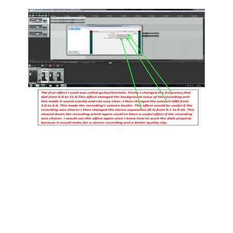 Guitar tremolo effect