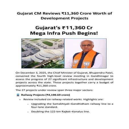 Gujarat CM Reviews ₹11,360 Crore Worth of Development Projects.pdf