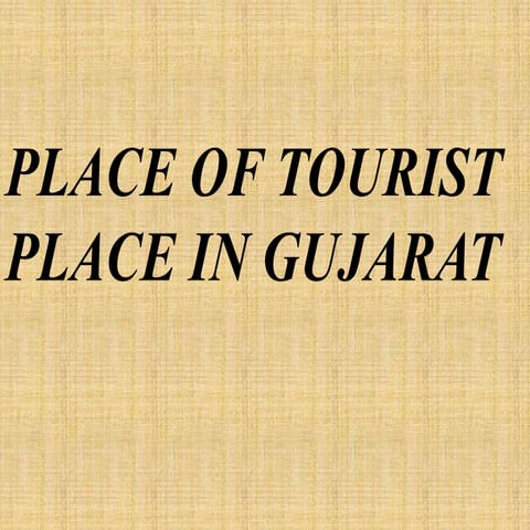 Gujarat tourist place