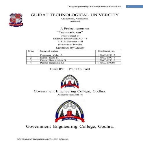 Design engineering report